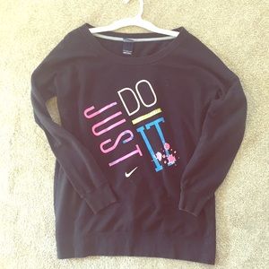 Never worn! NIKE OFF-SHOULDER SWEATER